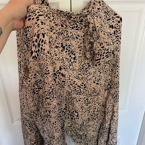 Leopard Wrap Skirt